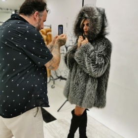 Backstage from filming for the kN Furs catalog in Kastoria - изображение 1075